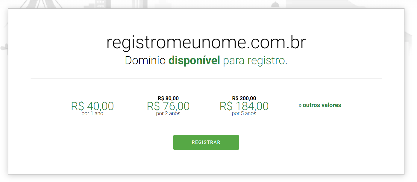 Verifique a Disponibilidade do Domínio